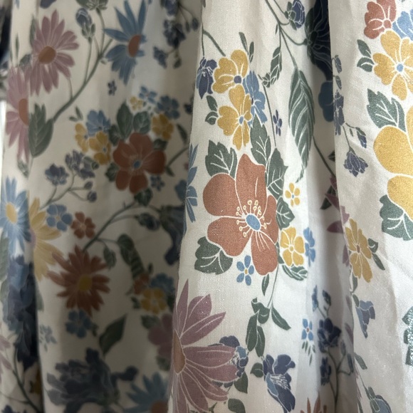 Storia Floral Print Babydoll Mini Dress With Puff Sleeves Flowy Feminine Spring - Picture 12 of 12